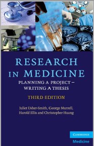  Research in Medicine Planning a project Ã¢â‚¬â€œ writing a thesis  , Third Edition    
