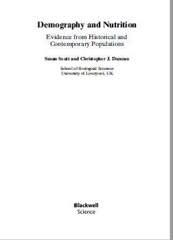 Demography And Nutrition Evidence From Historical And Contemporary Populations